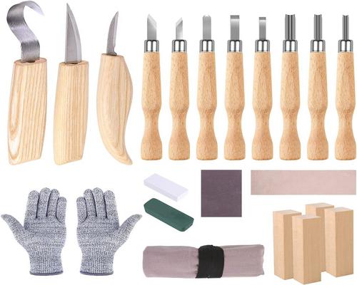 a Hospaop Wood Carving Tool Kit