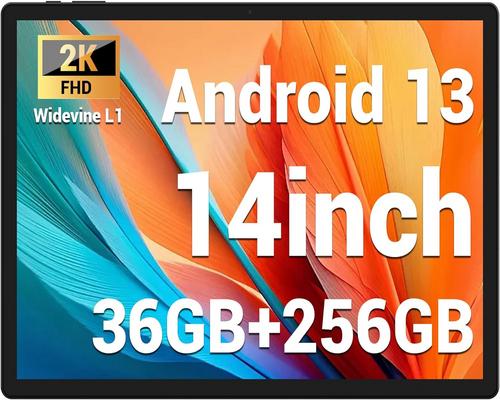 a 14-inch Fastwd 2024 Tablet with Android 13, 36GB+256GB