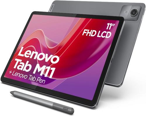 an 11-inch Lenovo Tab M11 tablet with Mediatek Helio G88 processor
